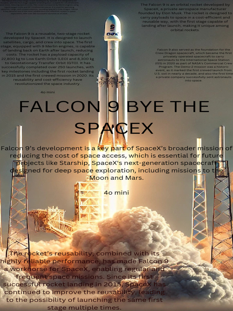 Falcon 9: SpaceX's Reusable Rocket | PDF | Space X | Falcon 9