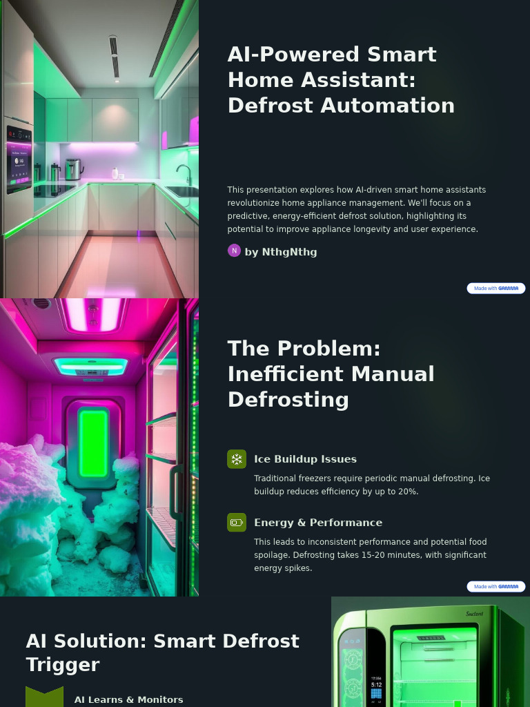 AI Smart Defrost Solution for Homes | PDF