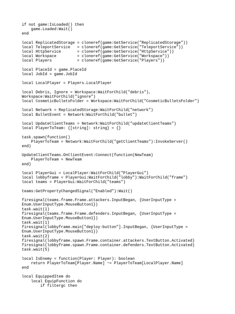 Roblox Game Teleport and Kill Script | PDF | Computer Programming ...