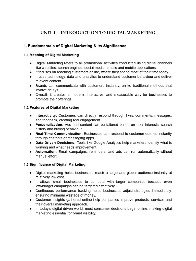 Digital Marketing Fundamentals Explained | PDF | Search Engine ...