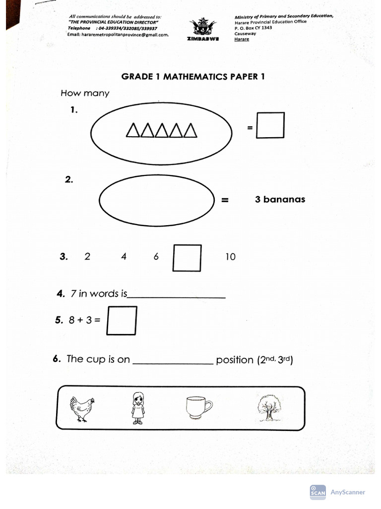 Maths Grade 1 | PDF