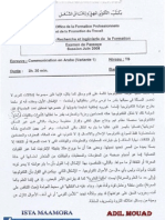 Examen de Communication en Arabe Juin 2008