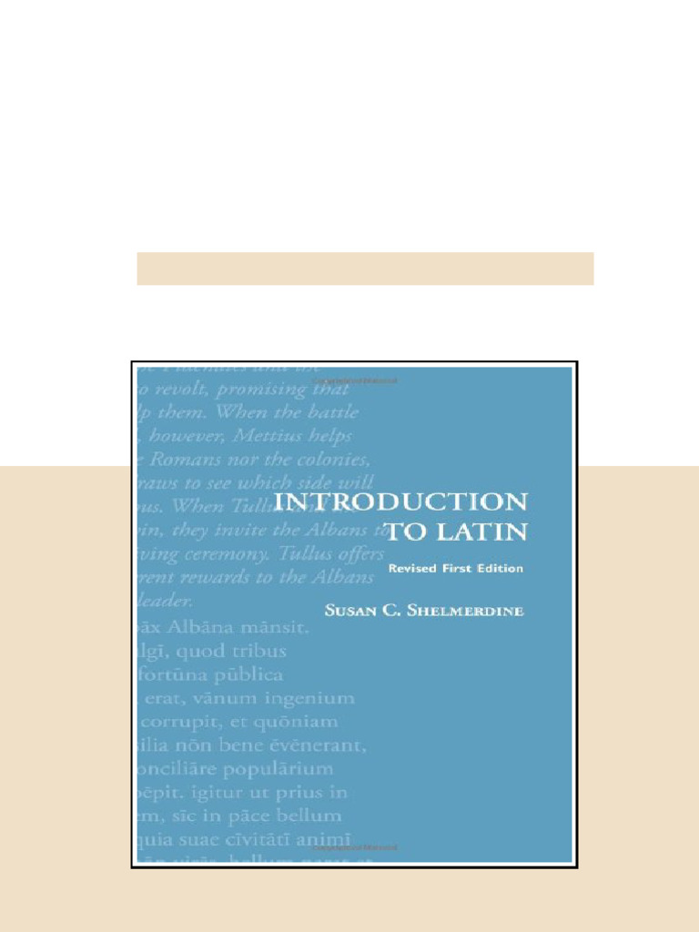 Introduction to Latin 1 revised and corrected Edition Susan C ...