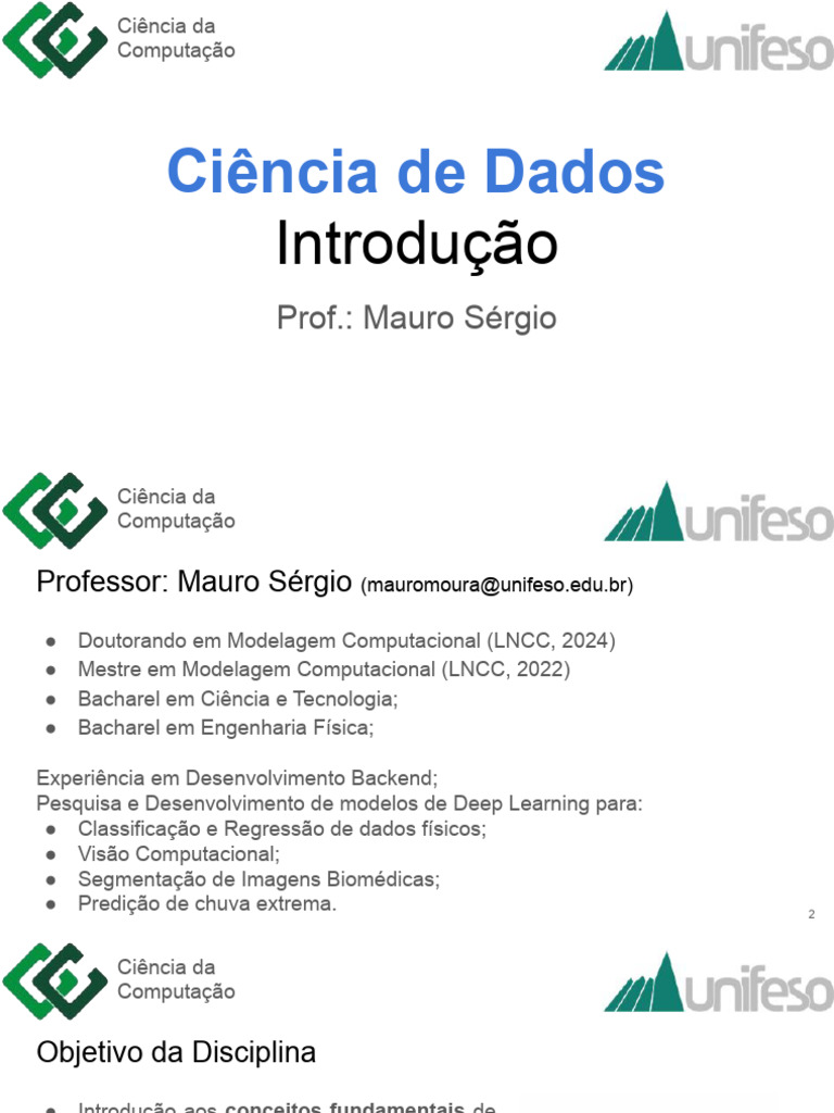 Introdução à Ciência de Dados e Machine Learning | PDF | Aprendizado de ...