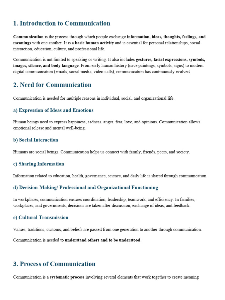 Understanding Communication Essentials | PDF | Negotiation | Communication