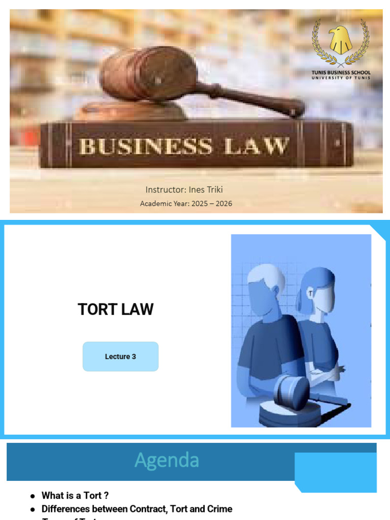 Understanding Tort Law: Types & Liabilities | PDF | Tort | Damages