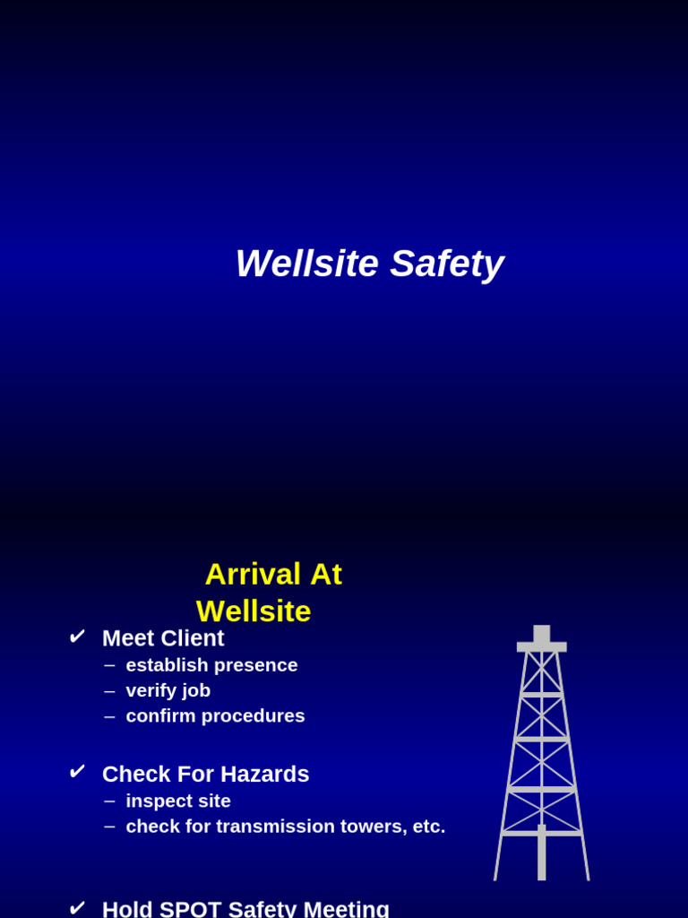 Wellsite Safety Procedures and Guidelines | PDF | Voltage | Direct Current