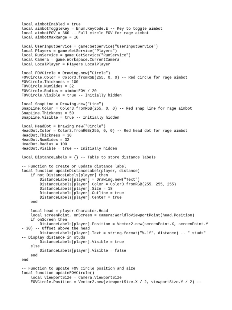 Roblox Aimbot Script Guide | PDF