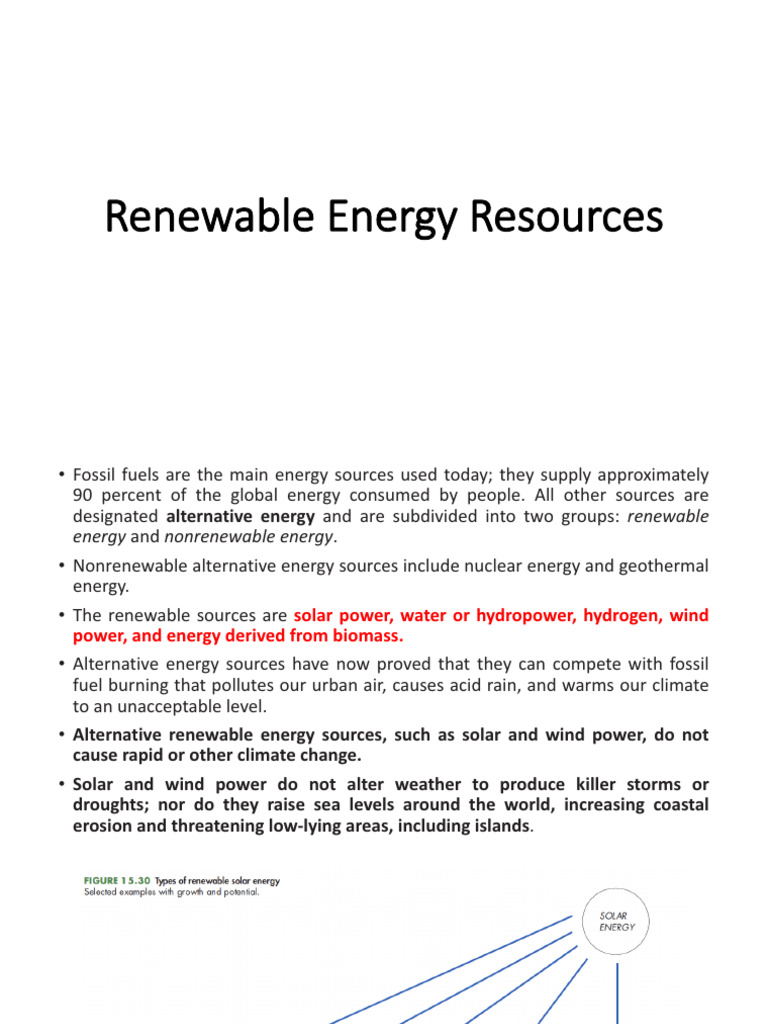 Overview of Renewable Energy Sources | PDF | Gasification | Photovoltaics