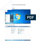 Pasos para Crear Una Cuenta de Usuario