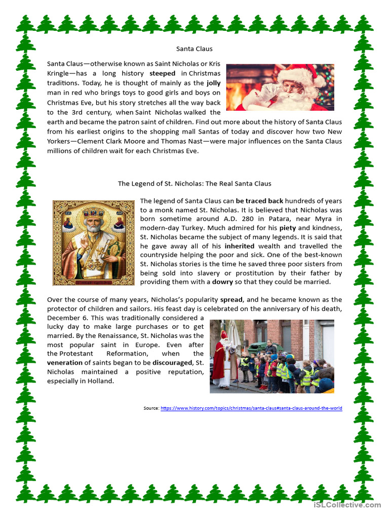 History of Santa Claus and St. Nicholas | PDF | Santa Claus