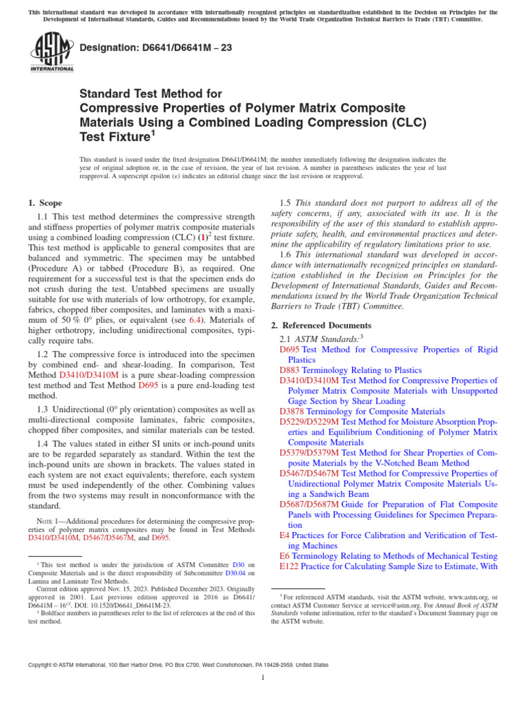Compressive Testing of Polymer Composites | PDF | Composite Material ...