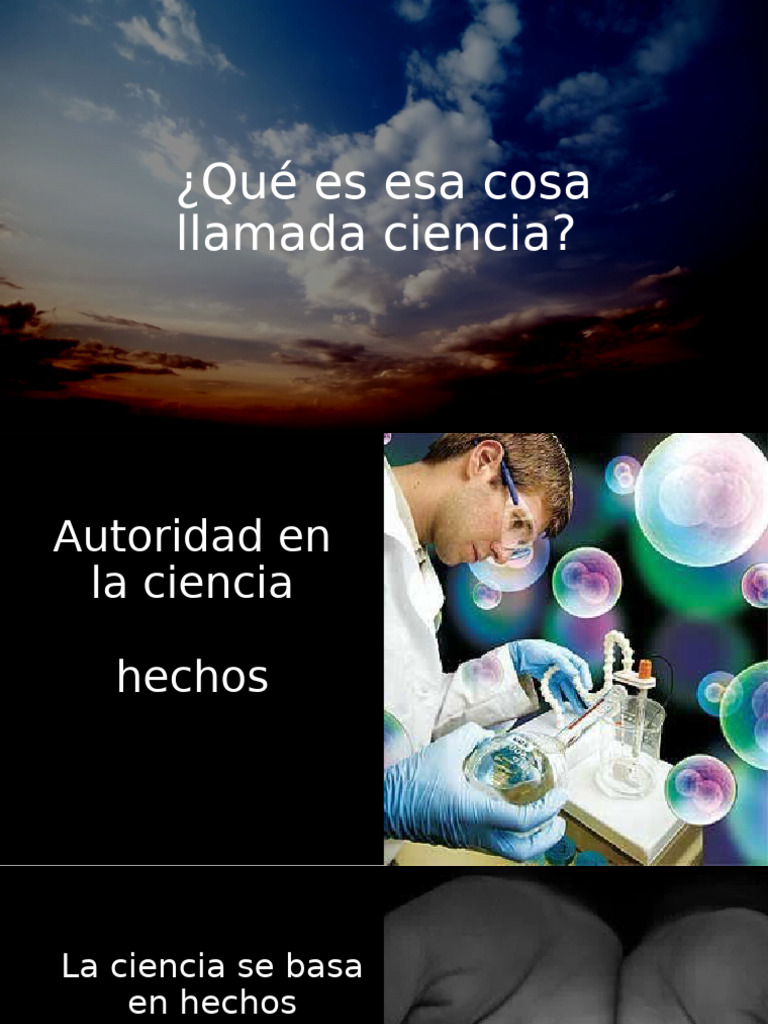 Fundamentos de la Ciencia y los Hechos | PDF
