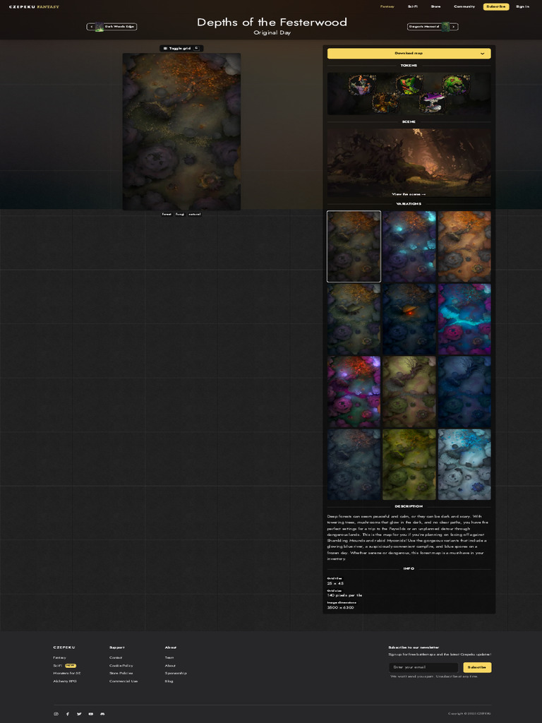 Depths of the Festerwood Map | PDF