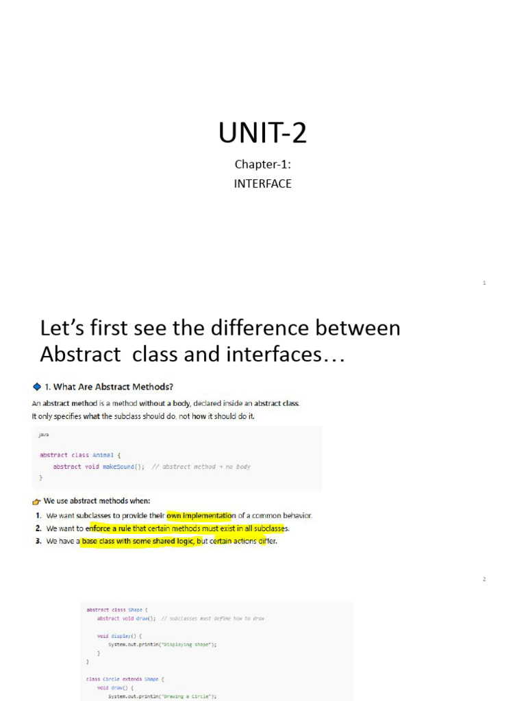 Understanding Java Interfaces and Usage | PDF | Class (Computer ...