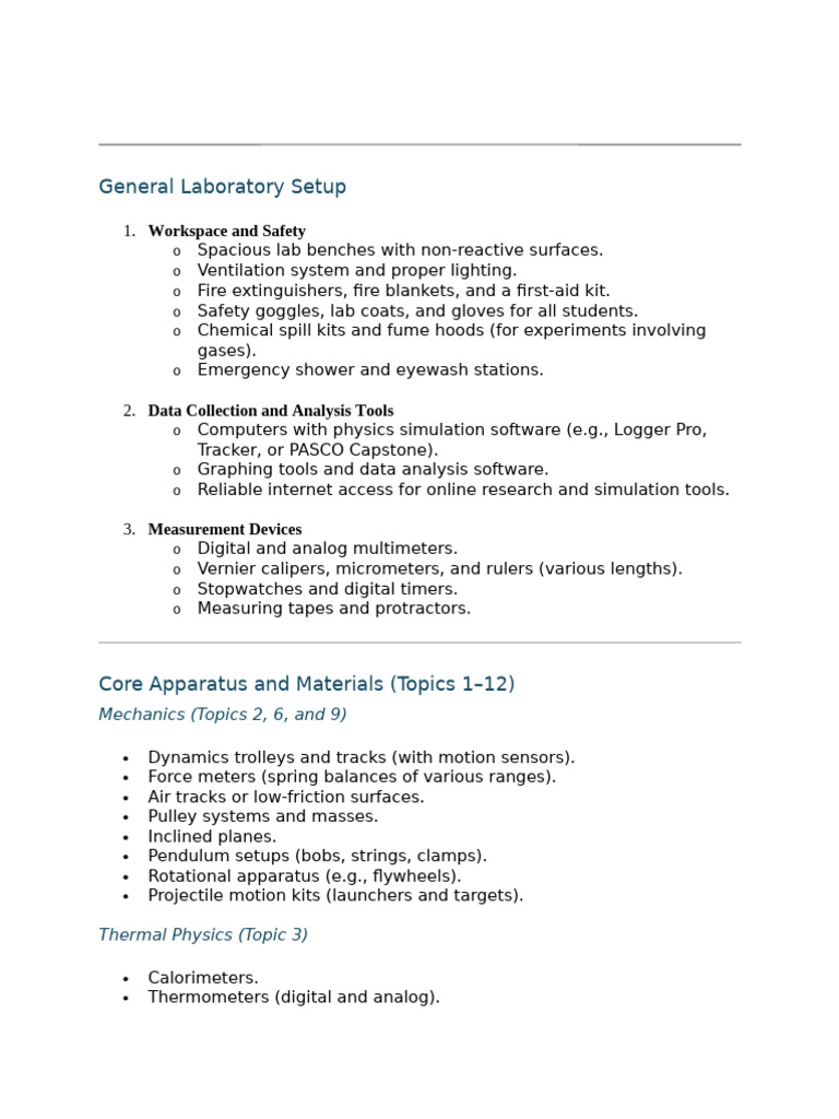 Comprehensive Lab Setup Guide | PDF | Electric Generator | Electricity