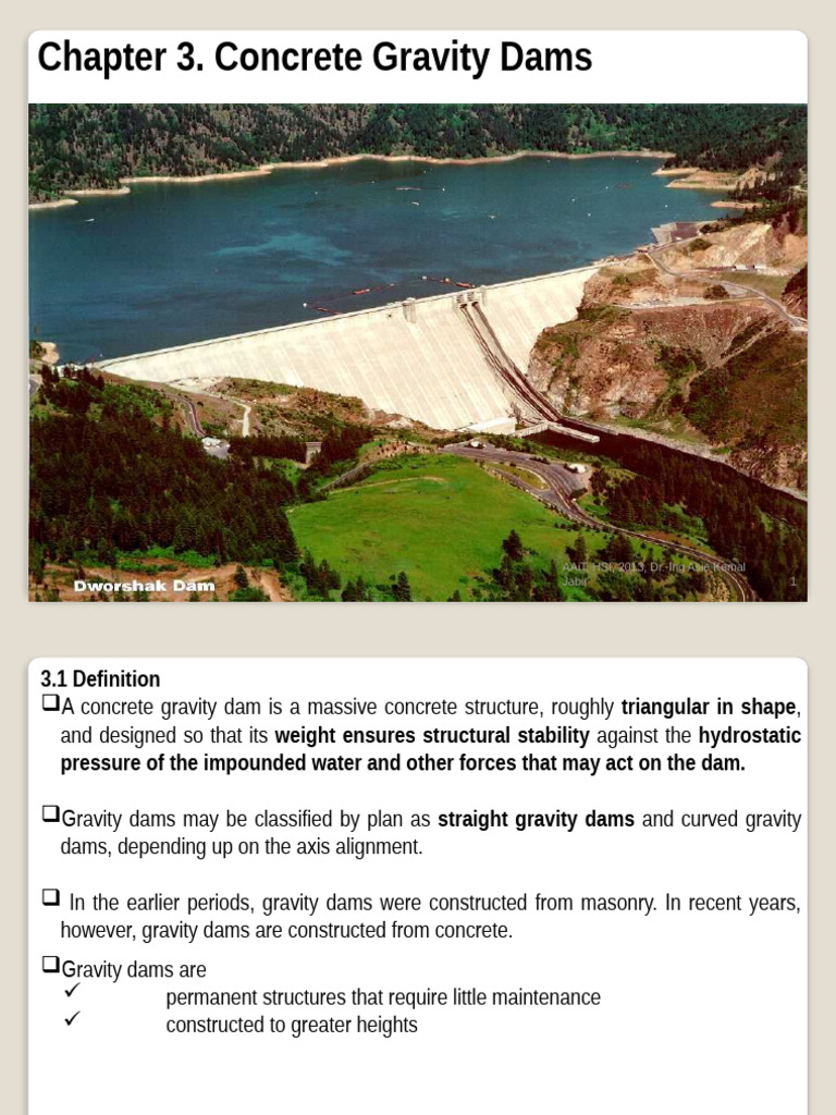 Concrete Gravity Dams Overview | PDF | Dam | Stress (Mechanics)