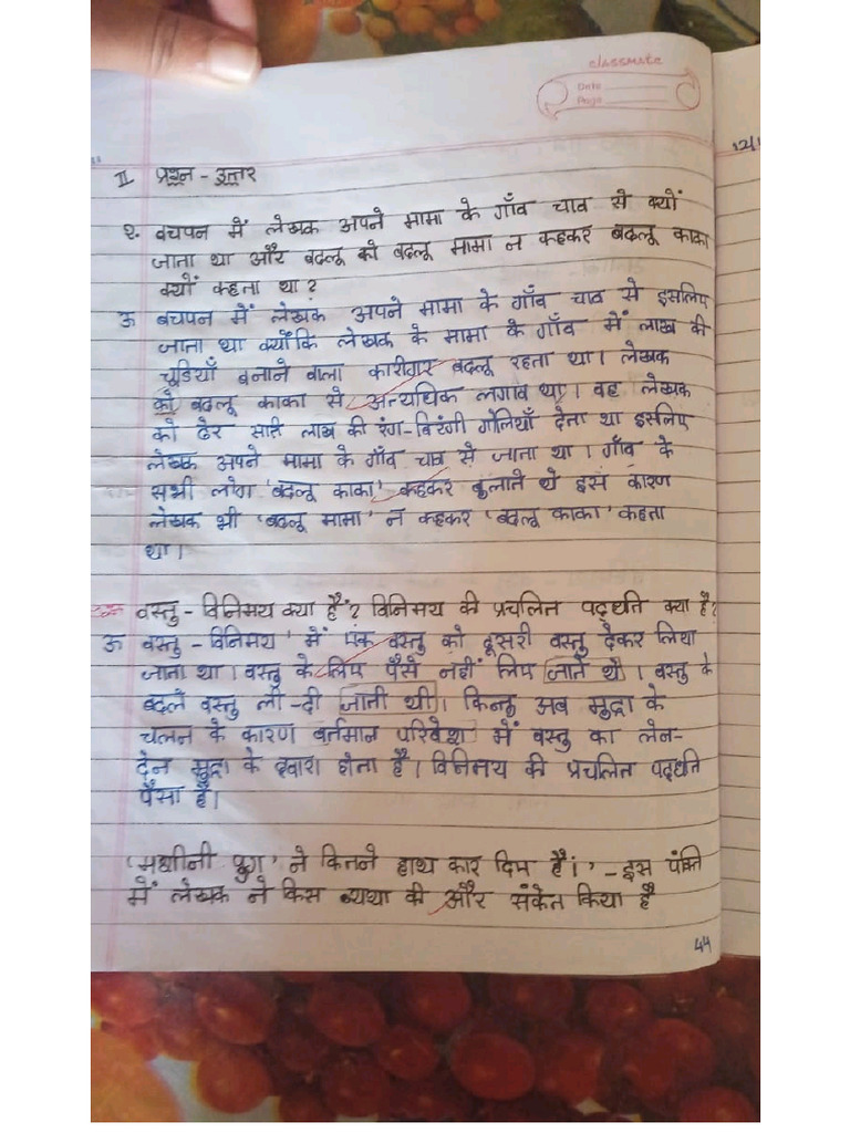 Hindi Annual Exam Notes | PDF
