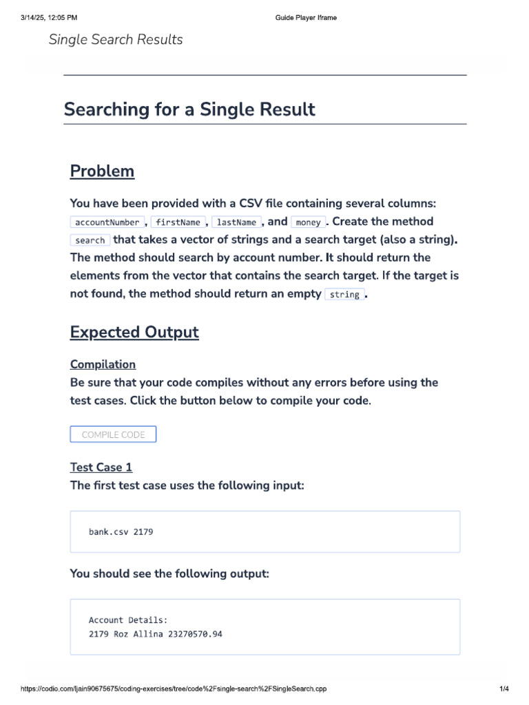 Single Search | PDF