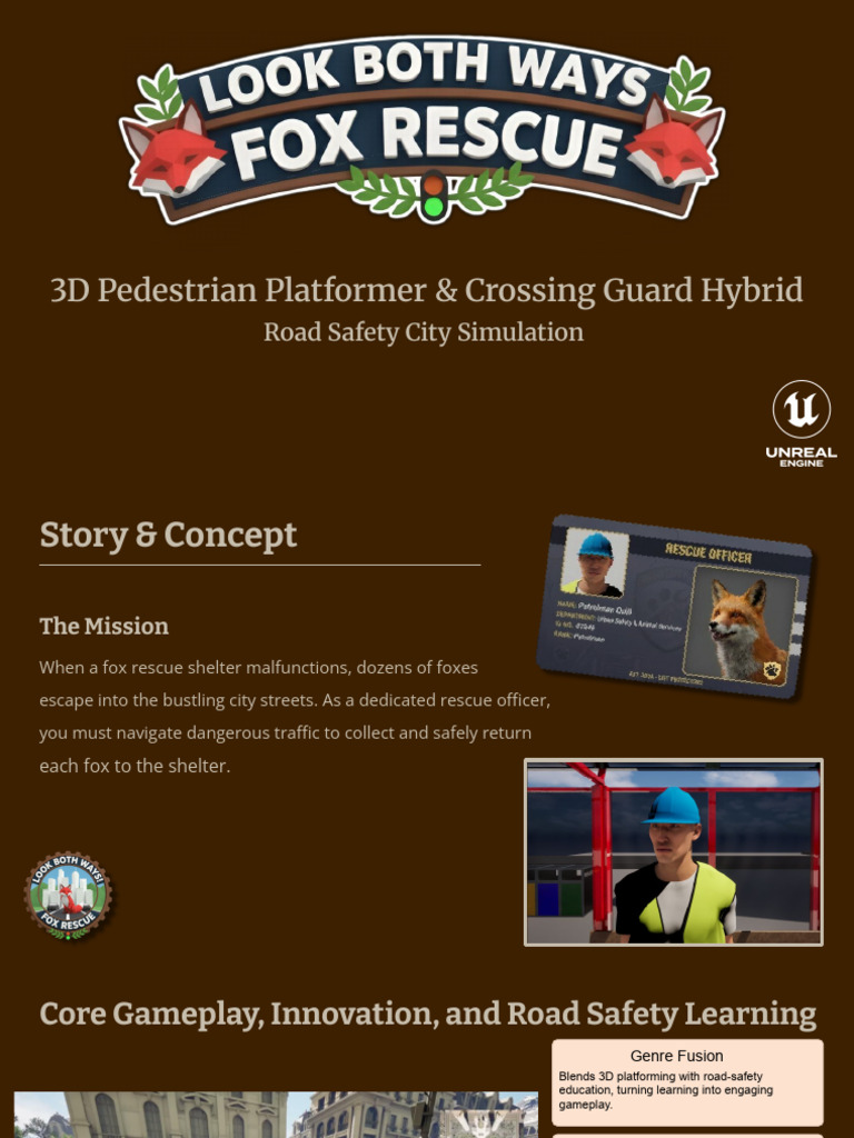 3D Fox Rescue Traffic Simulation Game | PDF | Traffic | Road Traffic Safety
