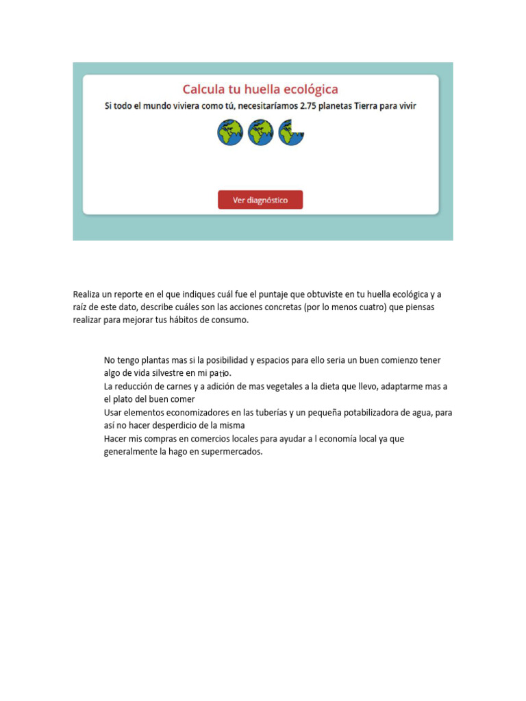 Mejora tu huella ecológica: acciones clave | PDF | Entorno natural ...