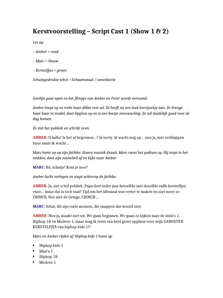 Script CAST 1 Herschreven! | PDF