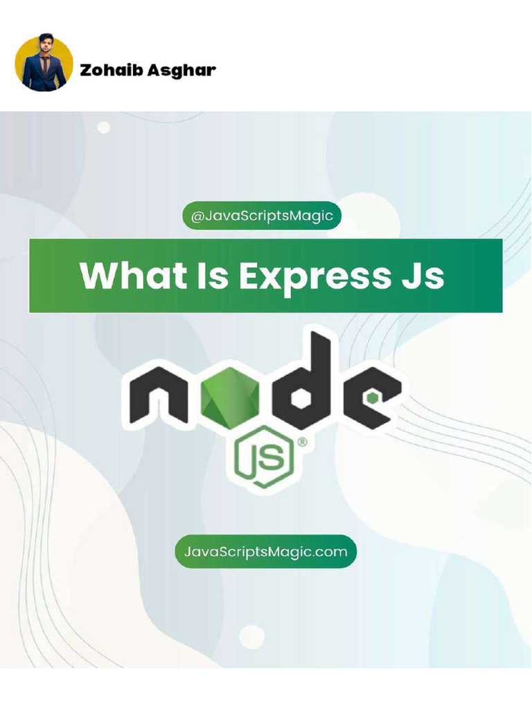 Most Easy Way To Learn Express Js ?? | PDF