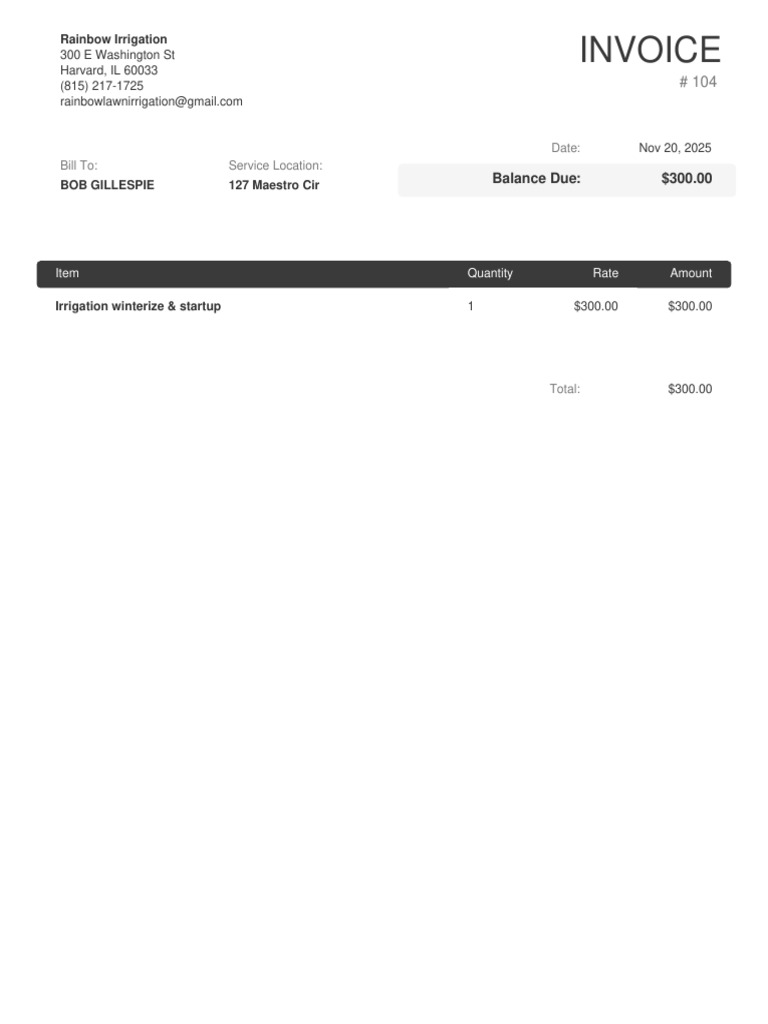 Invoice 104 | PDF