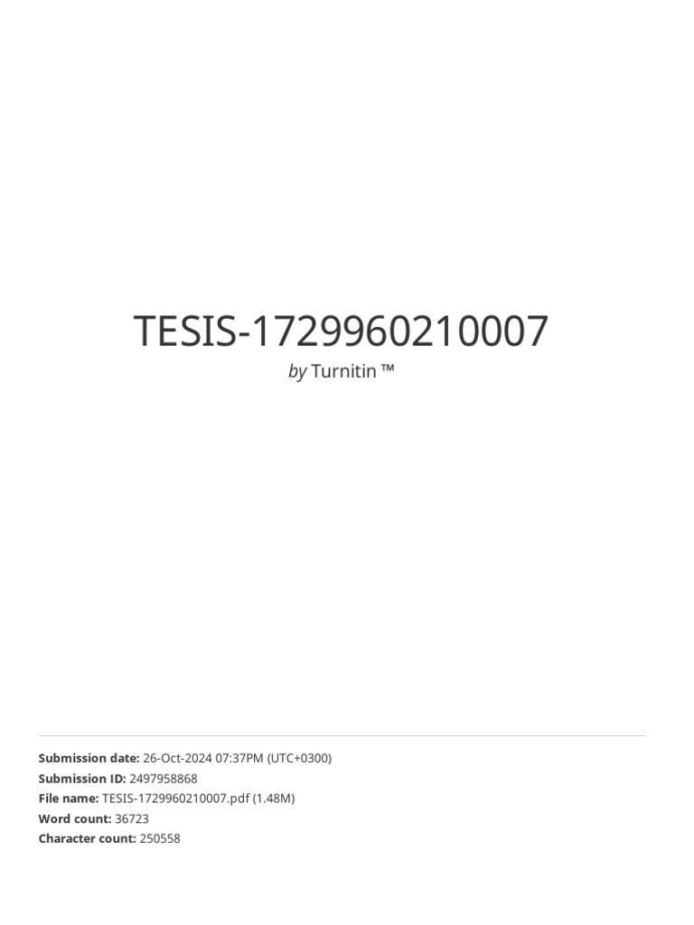 Turnitin Originality Report Summary | PDF