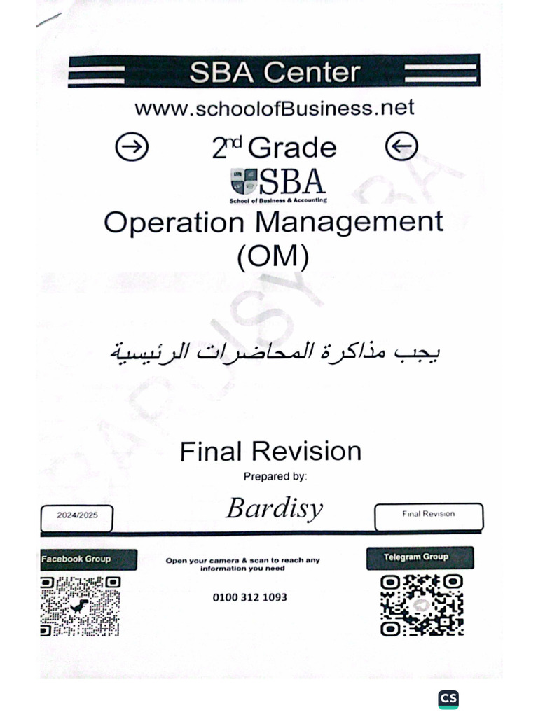 Sba Final Revision | PDF