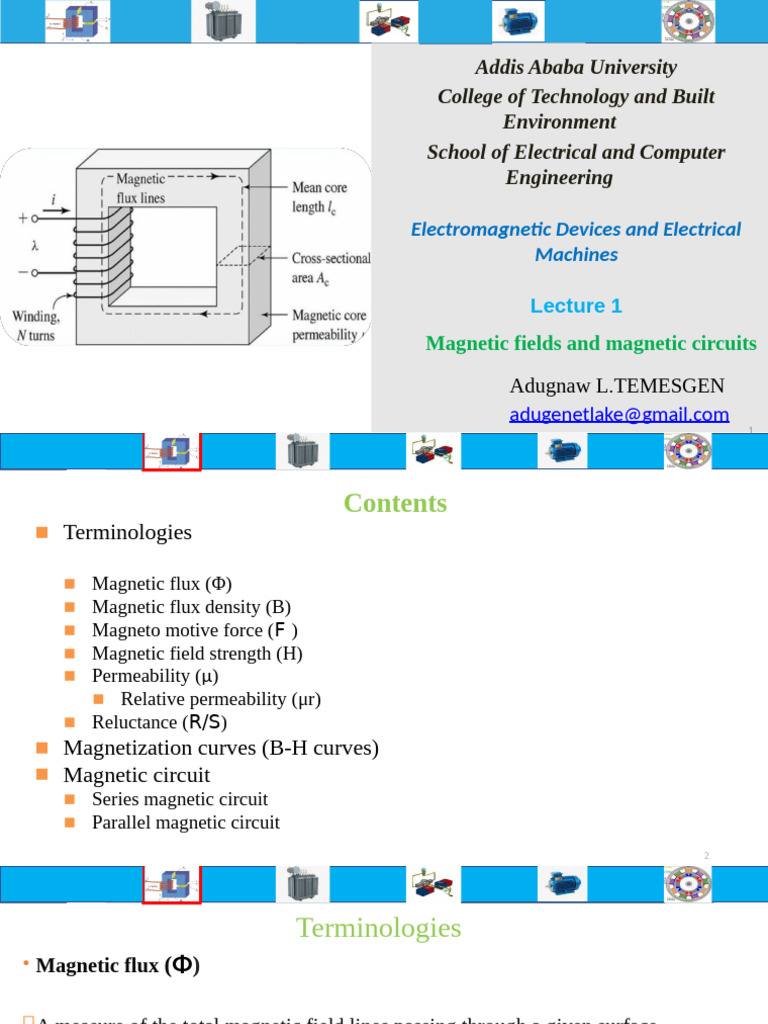 Magnetic Fields and Circuits Overview | PDF | Magnetic Field ...