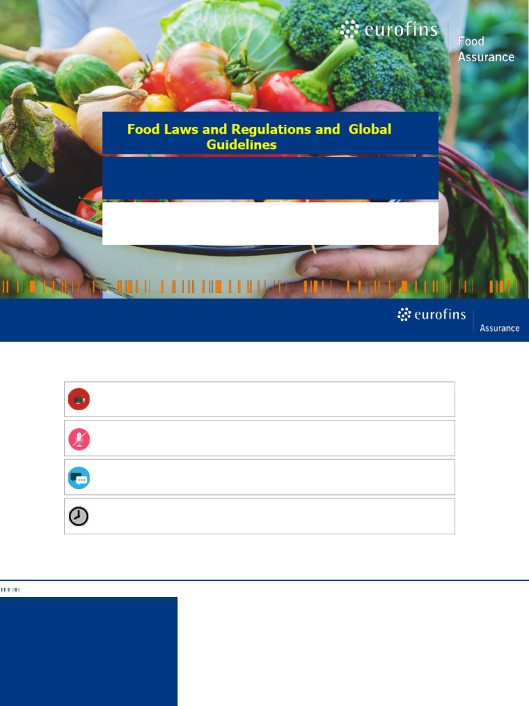 Global Food Laws and Safety Standards | PDF | Food And Drug ...