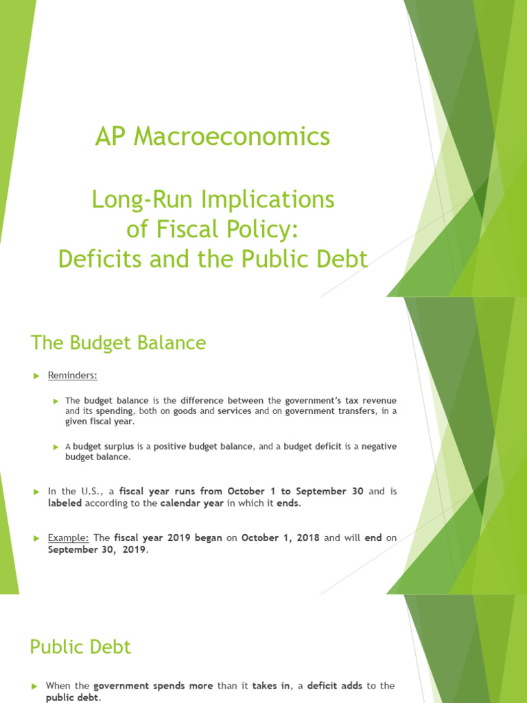 Fiscal Policy and Public Debt Insights | PDF | Government Budget ...