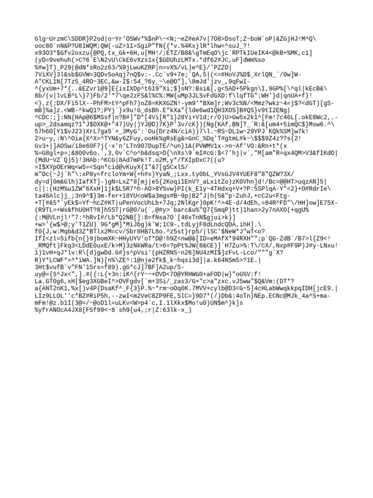 Unreadable Text Document Analysis | PDF