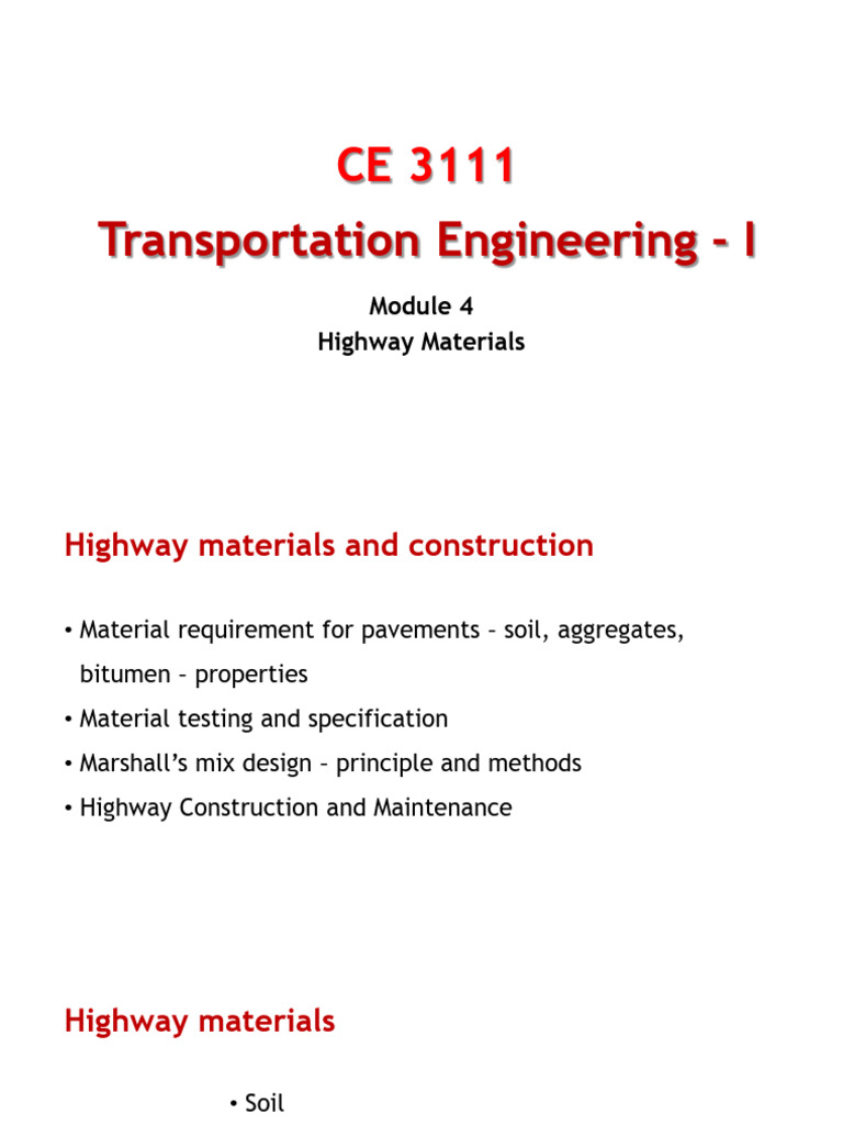 Highway Materials and Testing Methods | PDF | Concrete | Construction ...