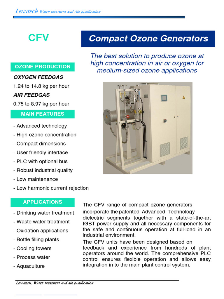 CFV leaflet ln | PDF | Ozone | Water