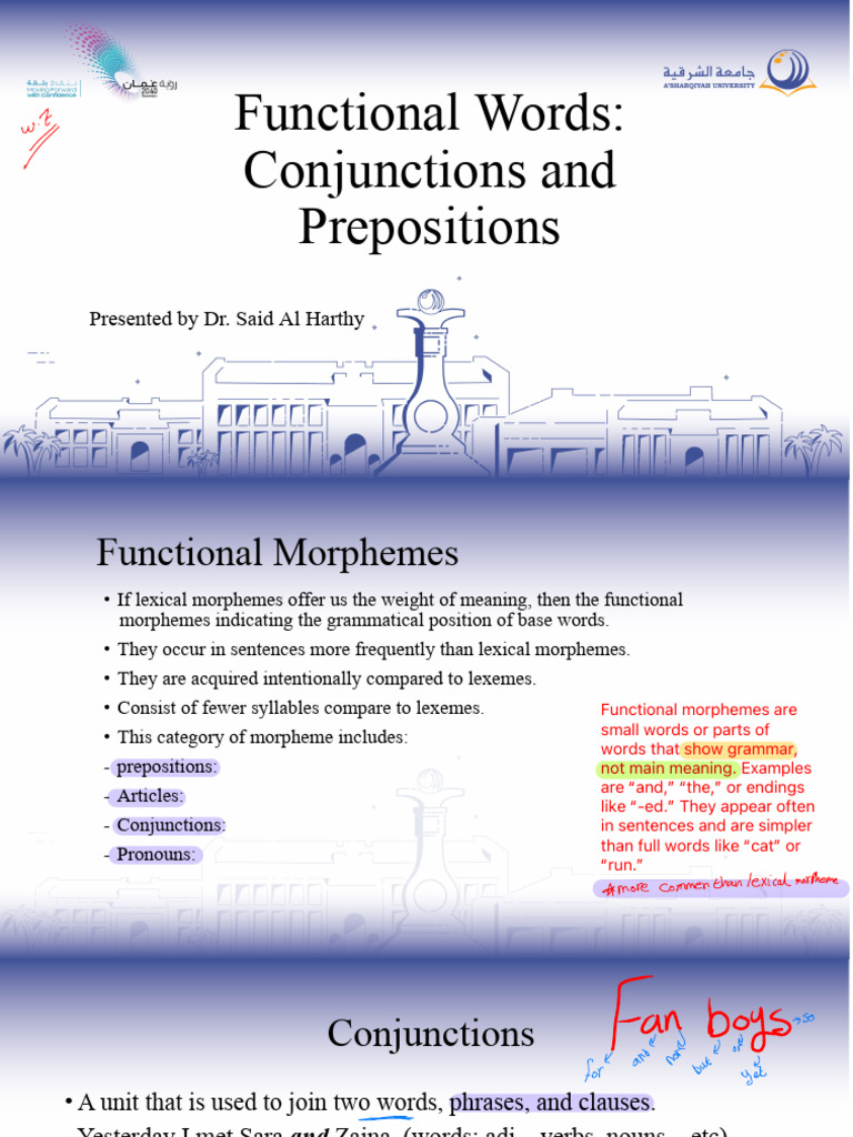 Functional Morphemes e1687f47b38b97c918c8490a0840a37e.pdf | PDF | Word ...