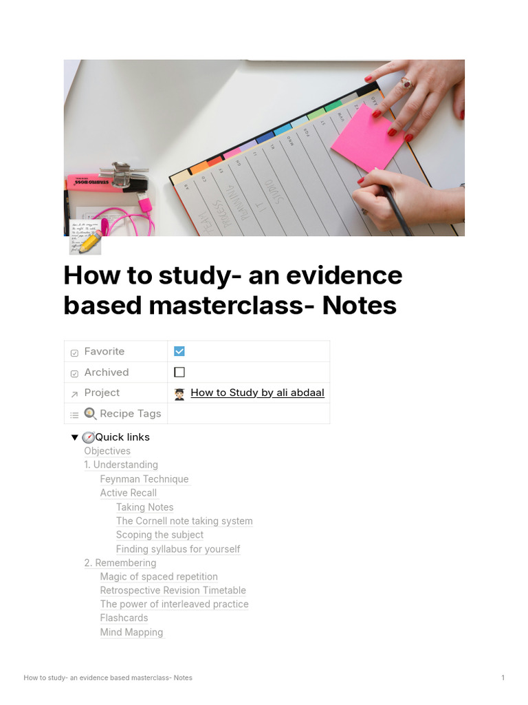 Evidence-Based Study Techniques Guide | PDF | Cognitive Psychology ...