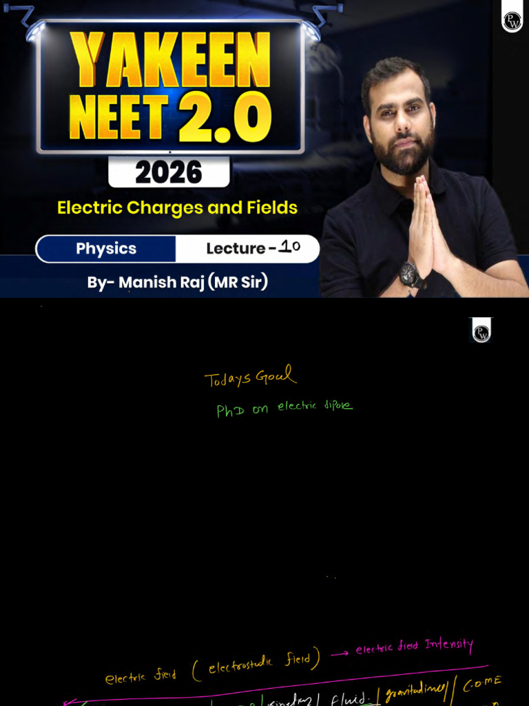 Electric Charges and Fields 10 Class Notes Physics by Ma | PDF