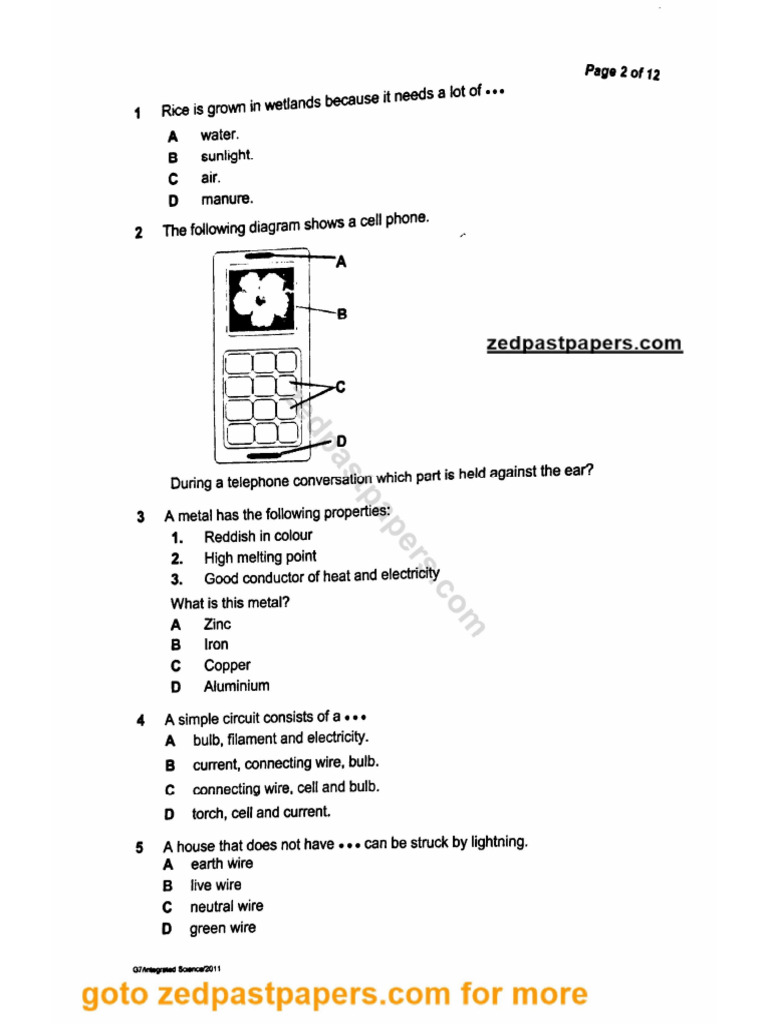G7 Past Papers | PDF