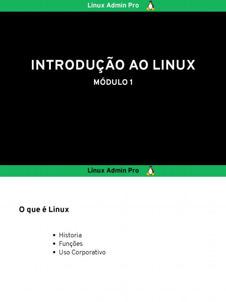 M1-Aula01-Introdução Ao Linux | PDF