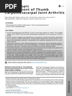 Scaphoid-Trapezium Joint Arthritis Management | PDF | Limbs (Anatomy ...