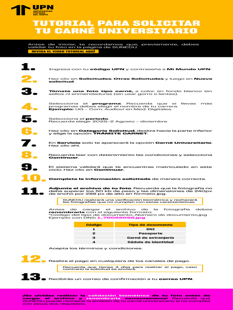 Upn Tutorial Carne Universitario 2025 2-30-09 2025 (1) | PDF