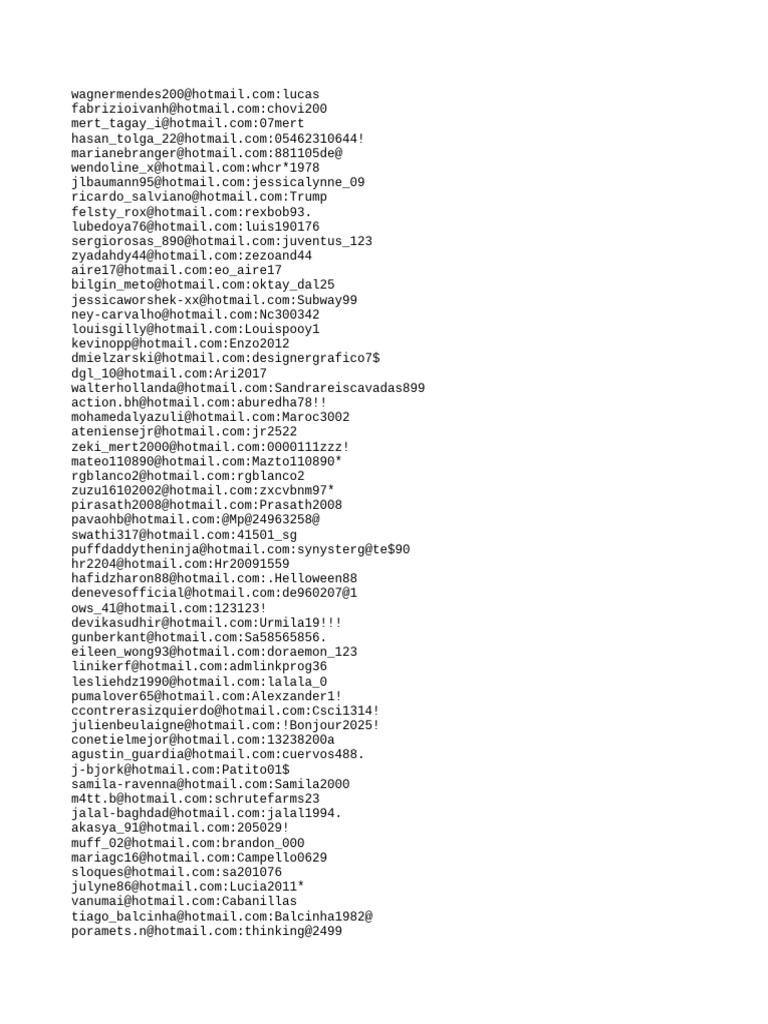 Compromised Email Password List | PDF