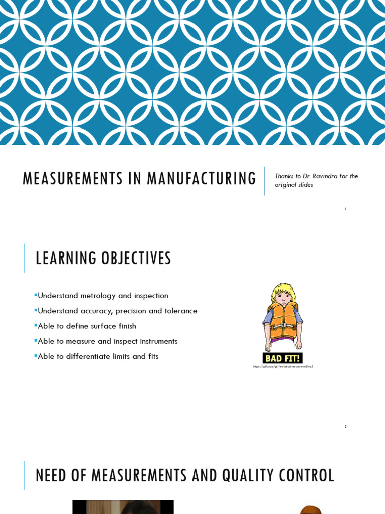 Lecture 3 Metrology | PDF | Engineering Tolerance | Accuracy And Precision