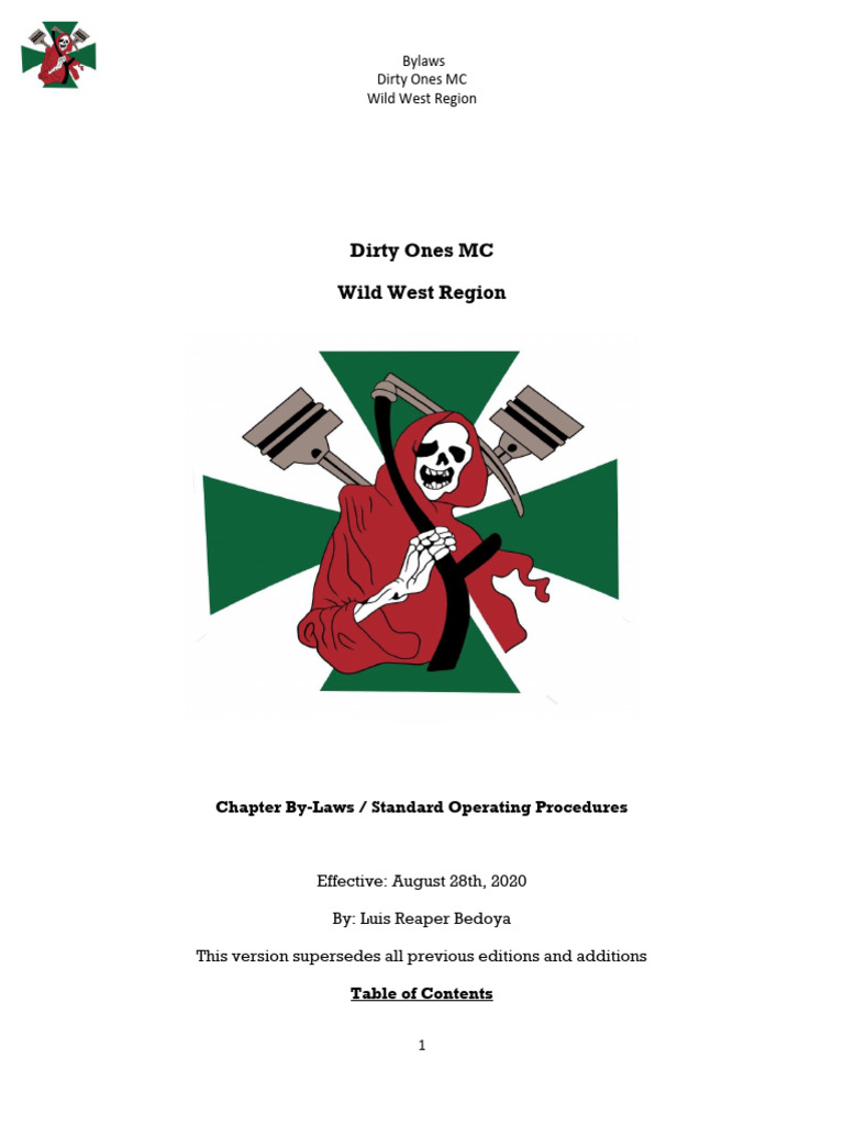 DOMC-Final-Bylaw-and-SOP-09032020.R1 | PDF | Committee | By Law