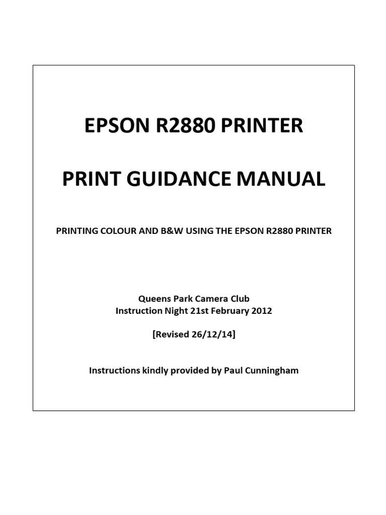 Epson R2880 Printing Guide | PDF | Printer (Computing) | Pixel