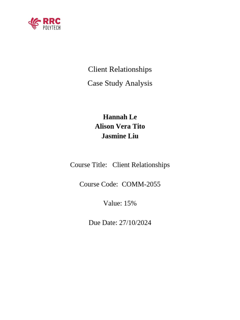 Client Relationship Problem-Solving Guide | PDF | Empathy | Logistics