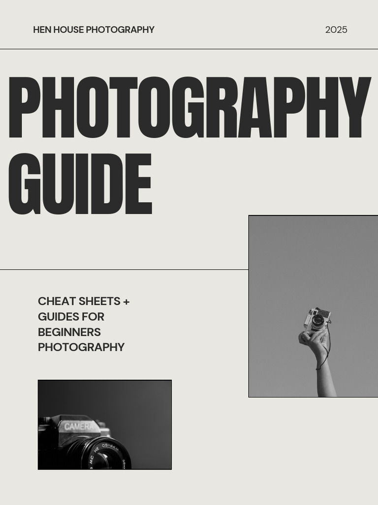 Beginner Photography Cheat Sheets | PDF | Shutter Speed | Camera Lens
