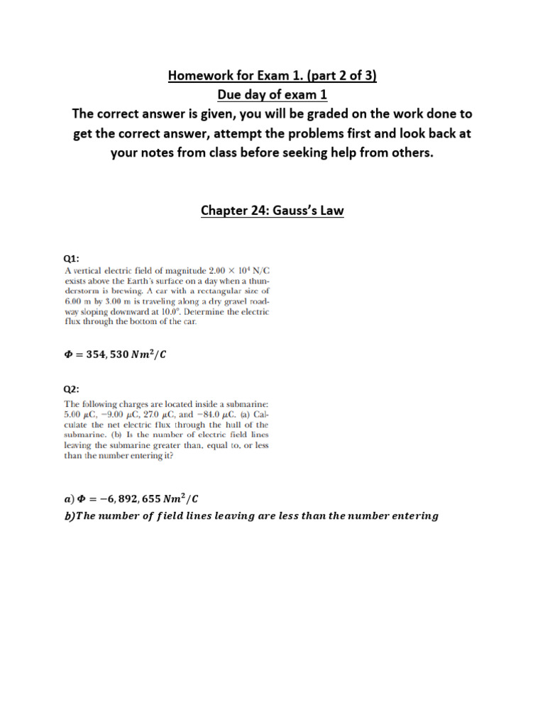 Chapter 24 Hw | PDF